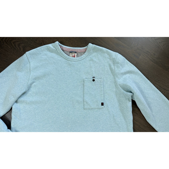 Relwen‎ Windsurf Pocket Crewneck Sweatshirt Light Blue Huckberry Gorp 2X - Picture 2 of 3